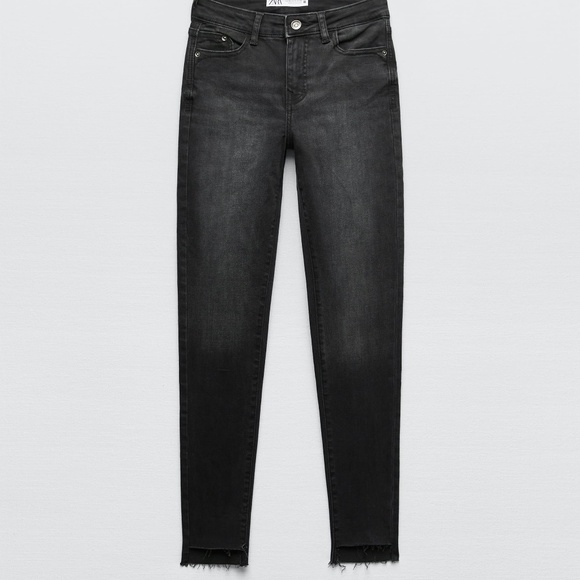 Zara Denim - Zara Black Mid Rise Skinny Fit Z1975